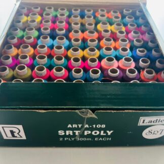 SRT THREAD 300MTS 100 TUBE BOX ALL COLOR LADIES
